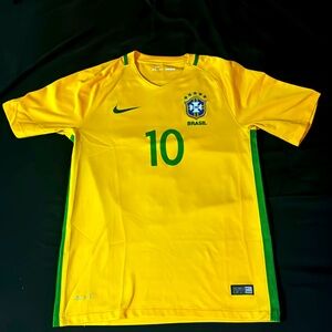 Used Brazil Neymar #10 soccer jersey. 2016 Nike jersey. Size Small.
